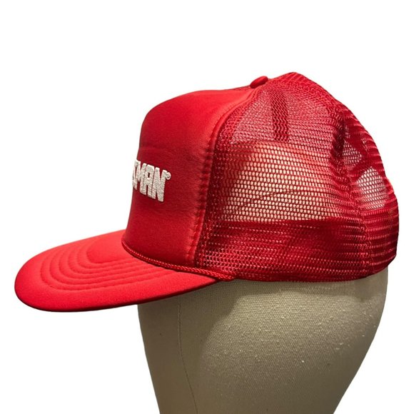 Vintage CRAFTSMAN Red Hat Baseball Foam Trucker Mesh Snapback Hat - Picture 2 of 12